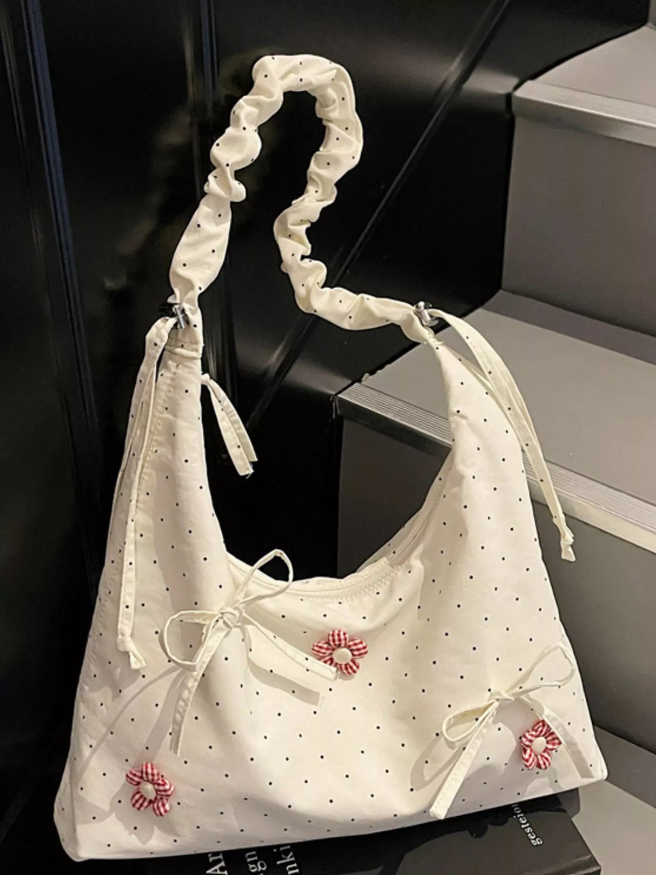 Floral Embellished Shoulder Bag