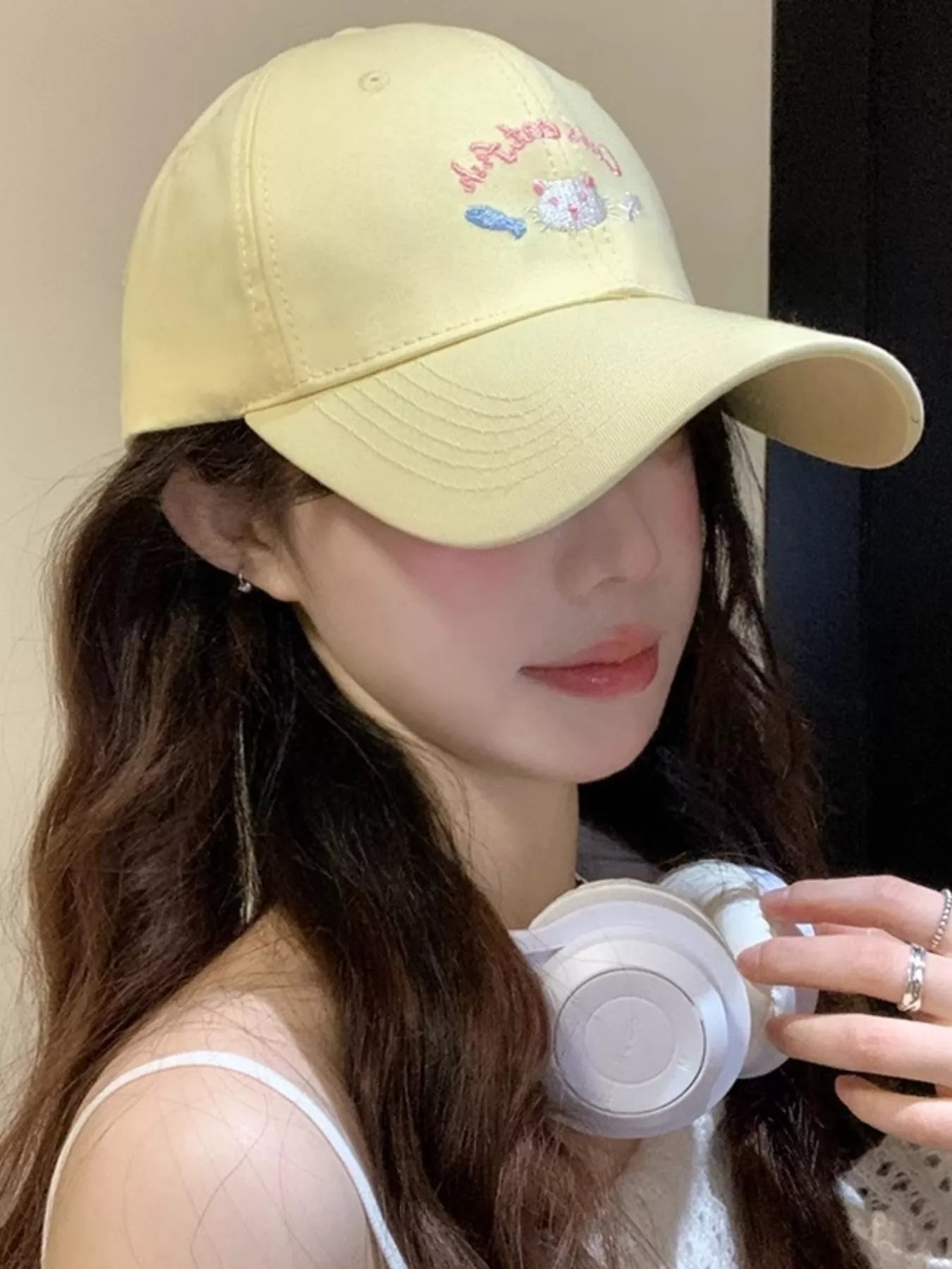 Cat Embroidered Baseball Cap