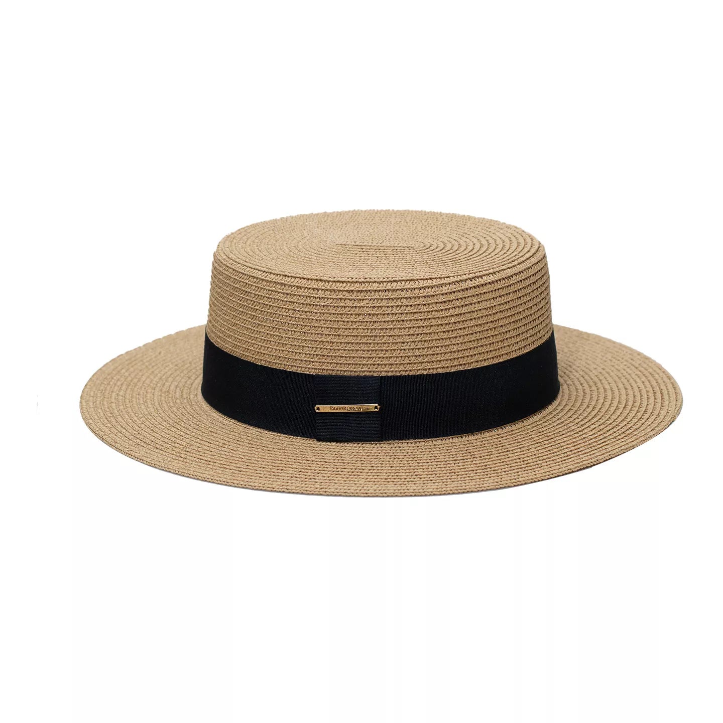 Straw Boater Hat with Band