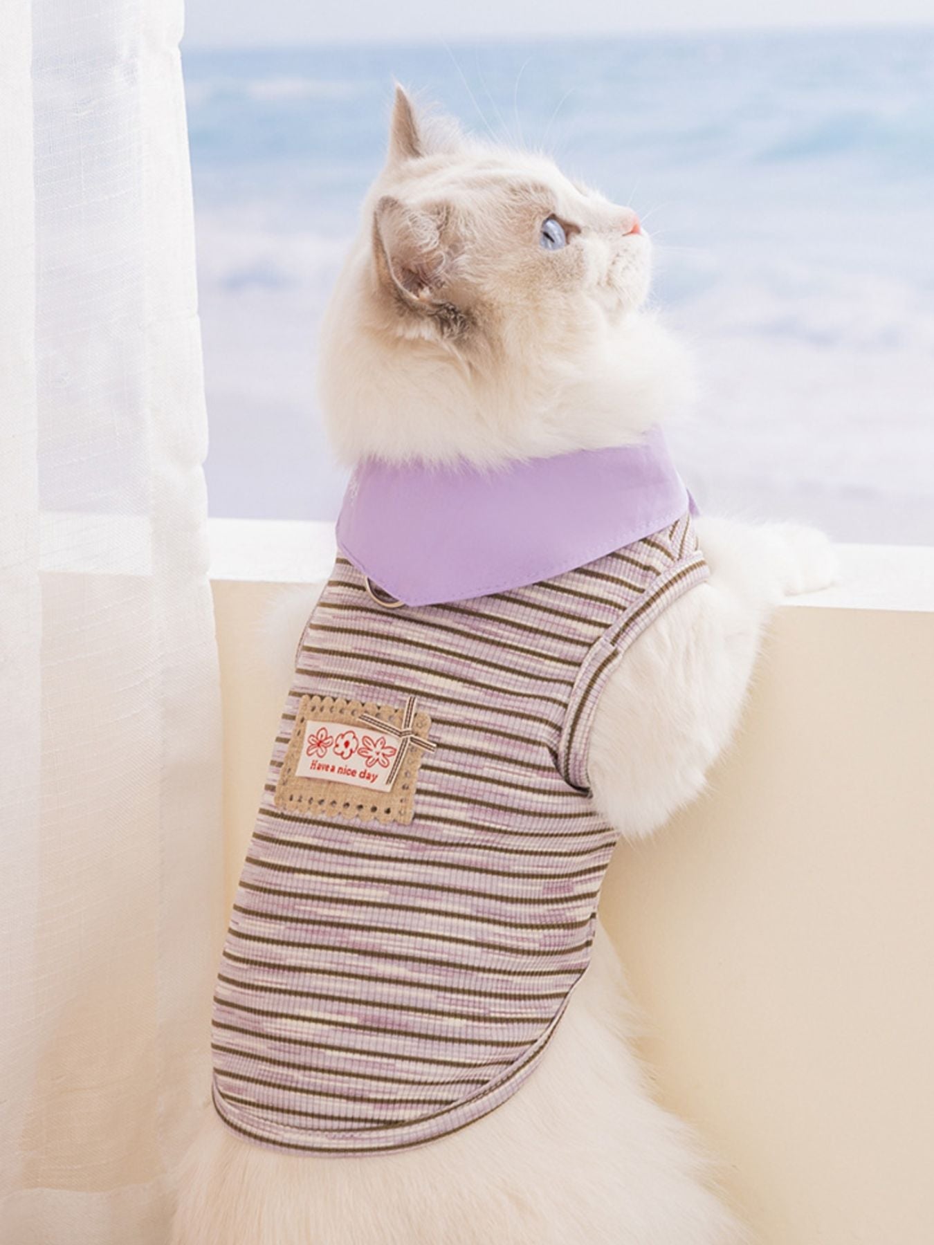 Striped Tied Pet Top