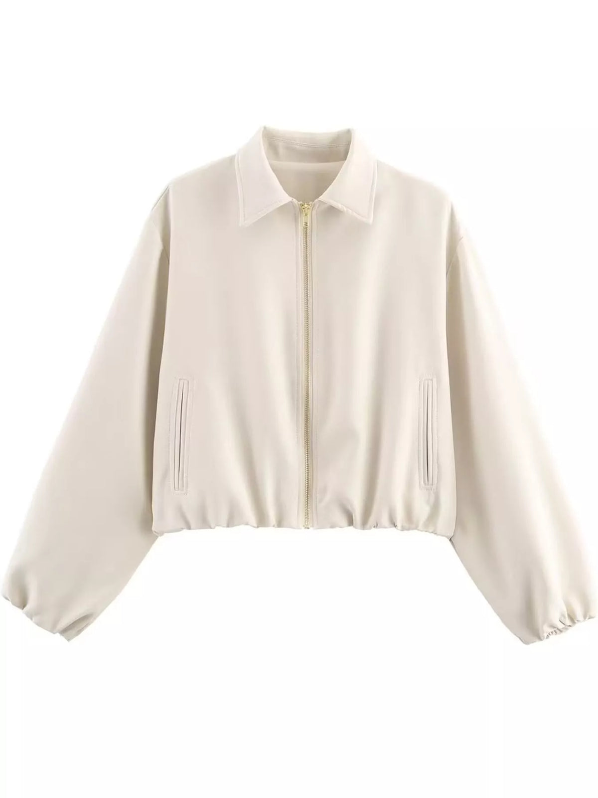 Cropped Zip-Up Jacket