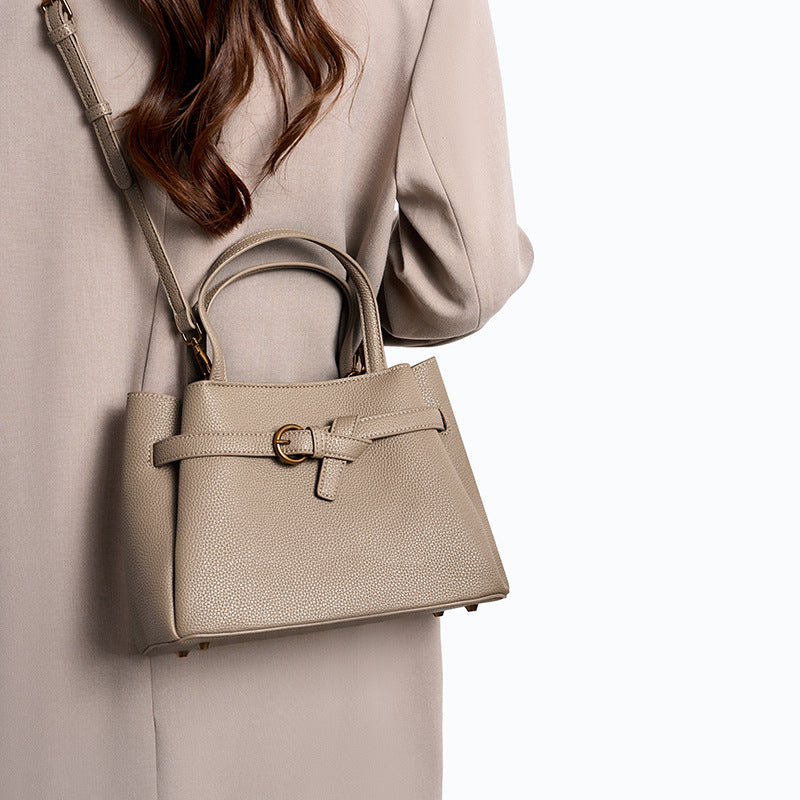 Leather Top Handle Handbag