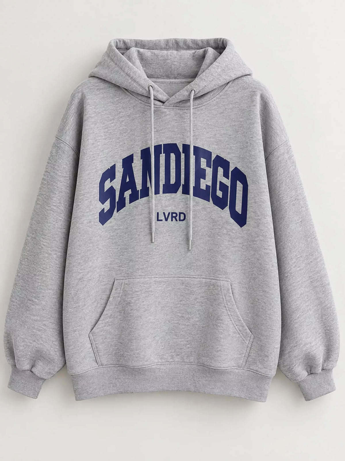 Letter Graphic Long Sleeve Hoodie