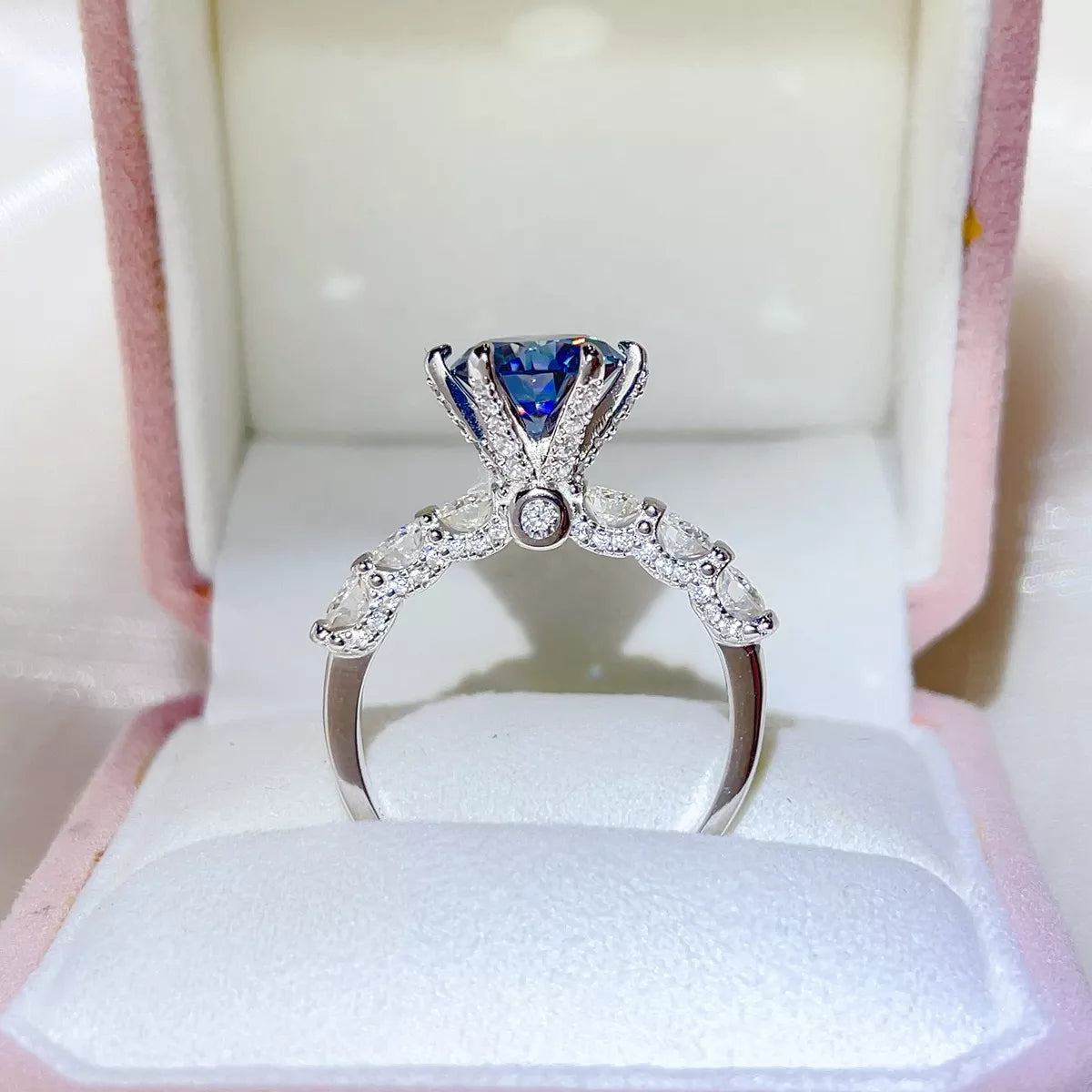 3 Carat 925 Sterling Silver Moissanite Ring
