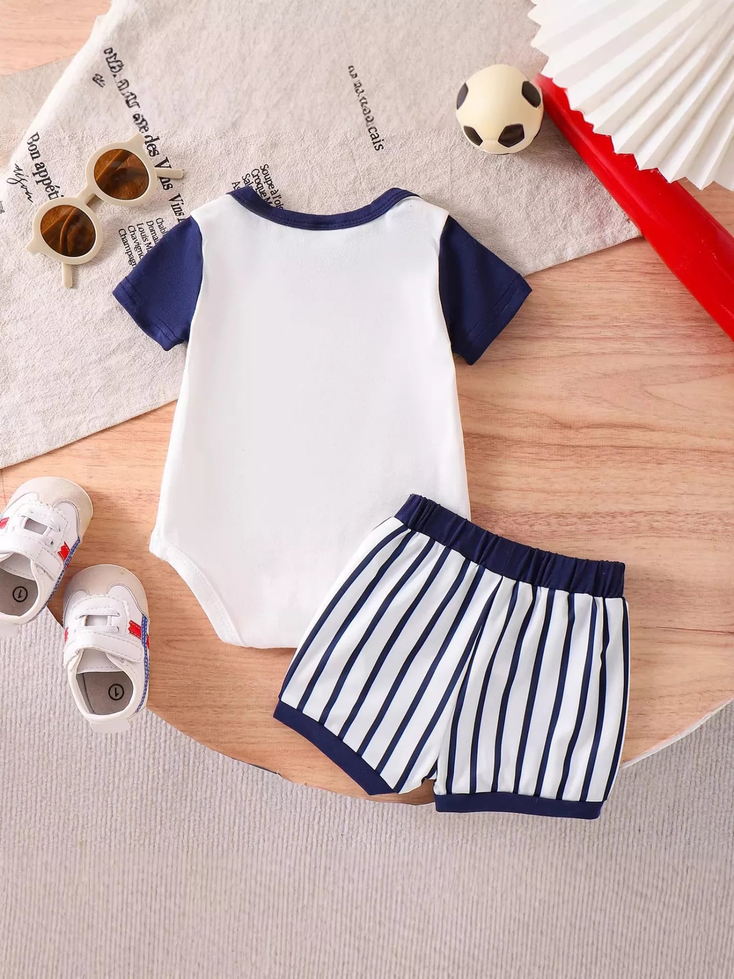 Children's My First Baseball Season Bodysuit and Shorts Set