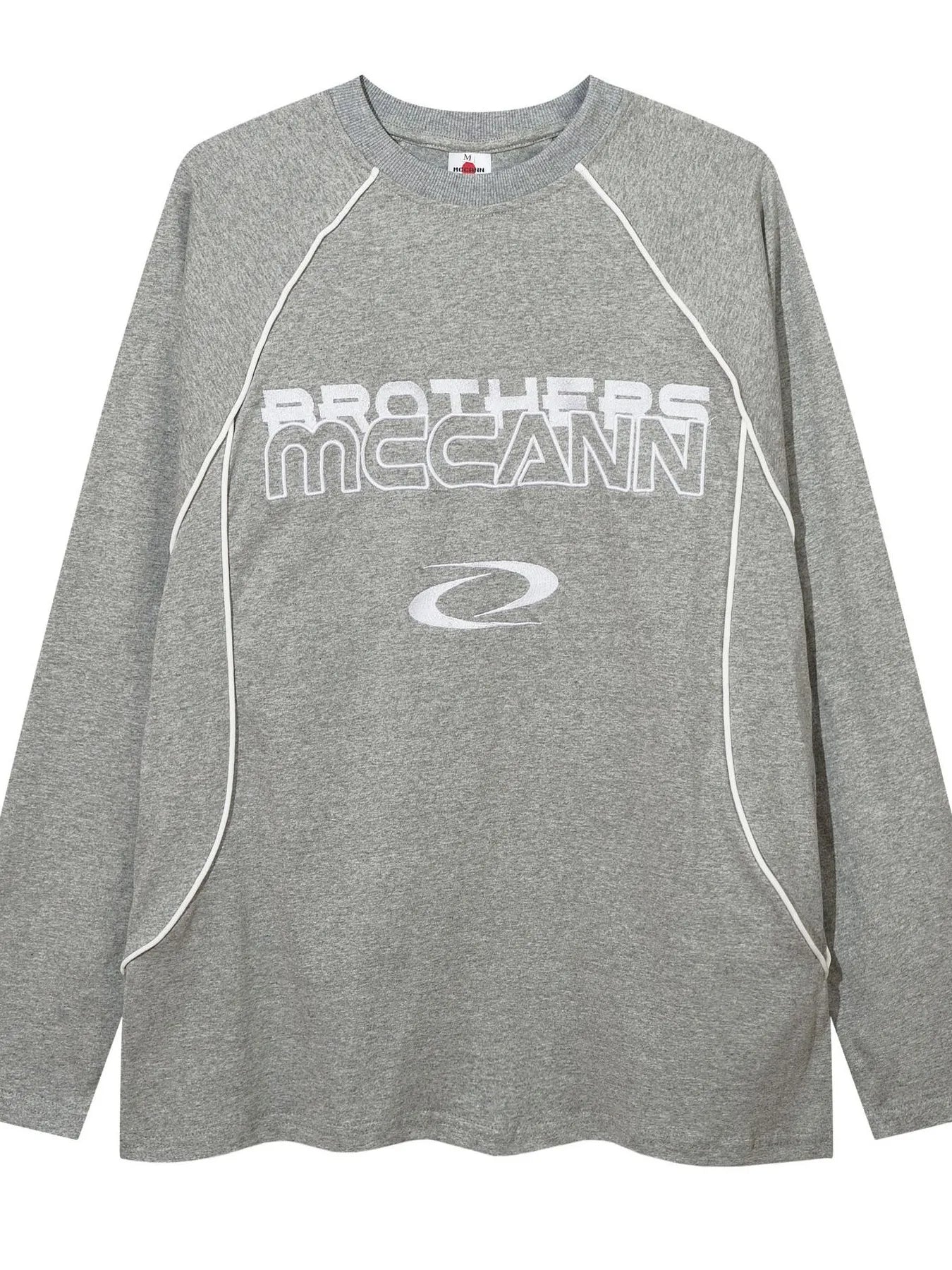 Men's Contrast Stitching Round Neck Letter Graphic T-Shirt