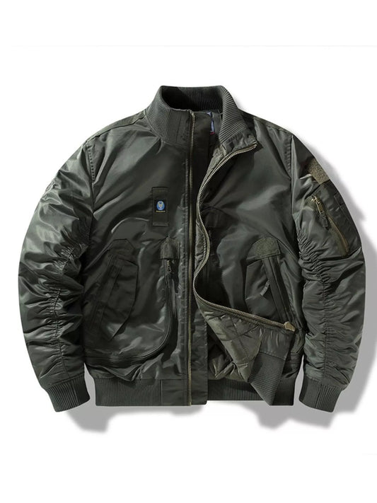 Men's Full Size Zip Up Long Sleeve Jacket Plus Size