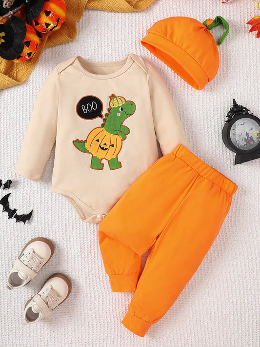 Children's Dinosaur Long Sleeve Bodysuit and Pants Set