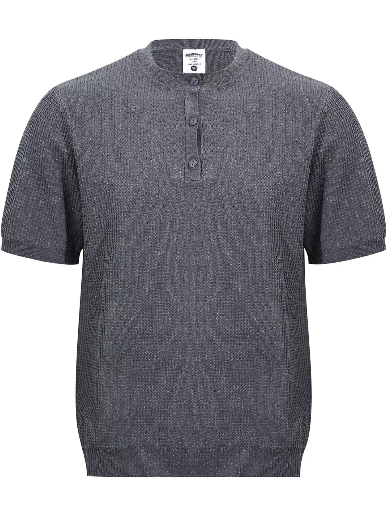 Men's Textured Knit Short Sleeve Top