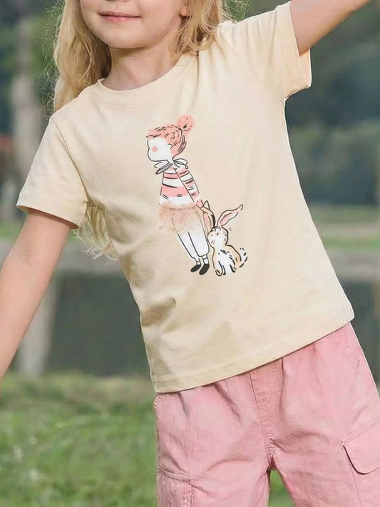 Children's Graphic Round Neck T-Shirt