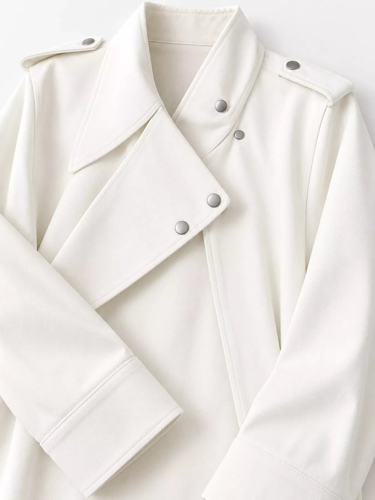 Asymmetric Zip-Up Moto-Style Jacket