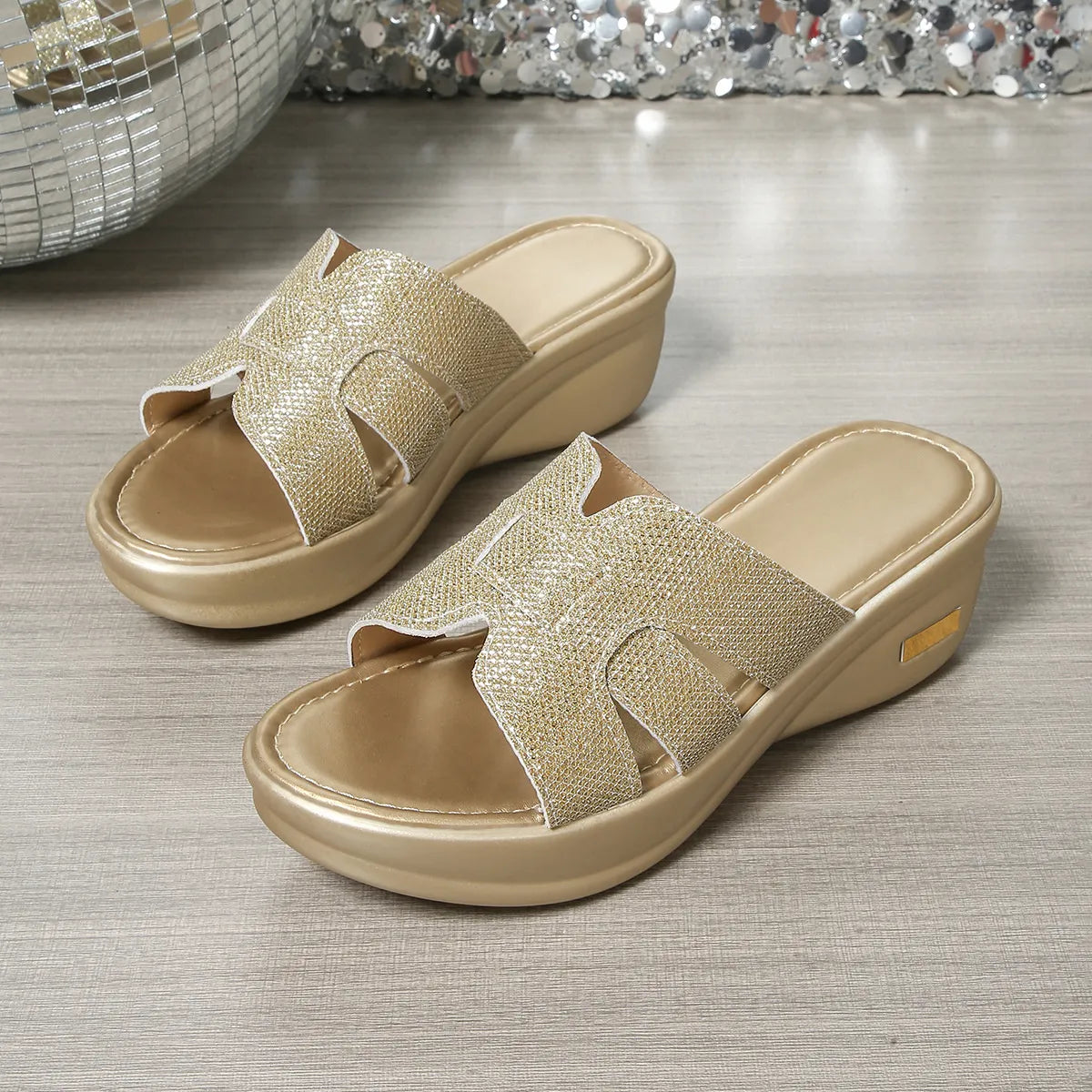 Open Toe Platform Wedge Sandals