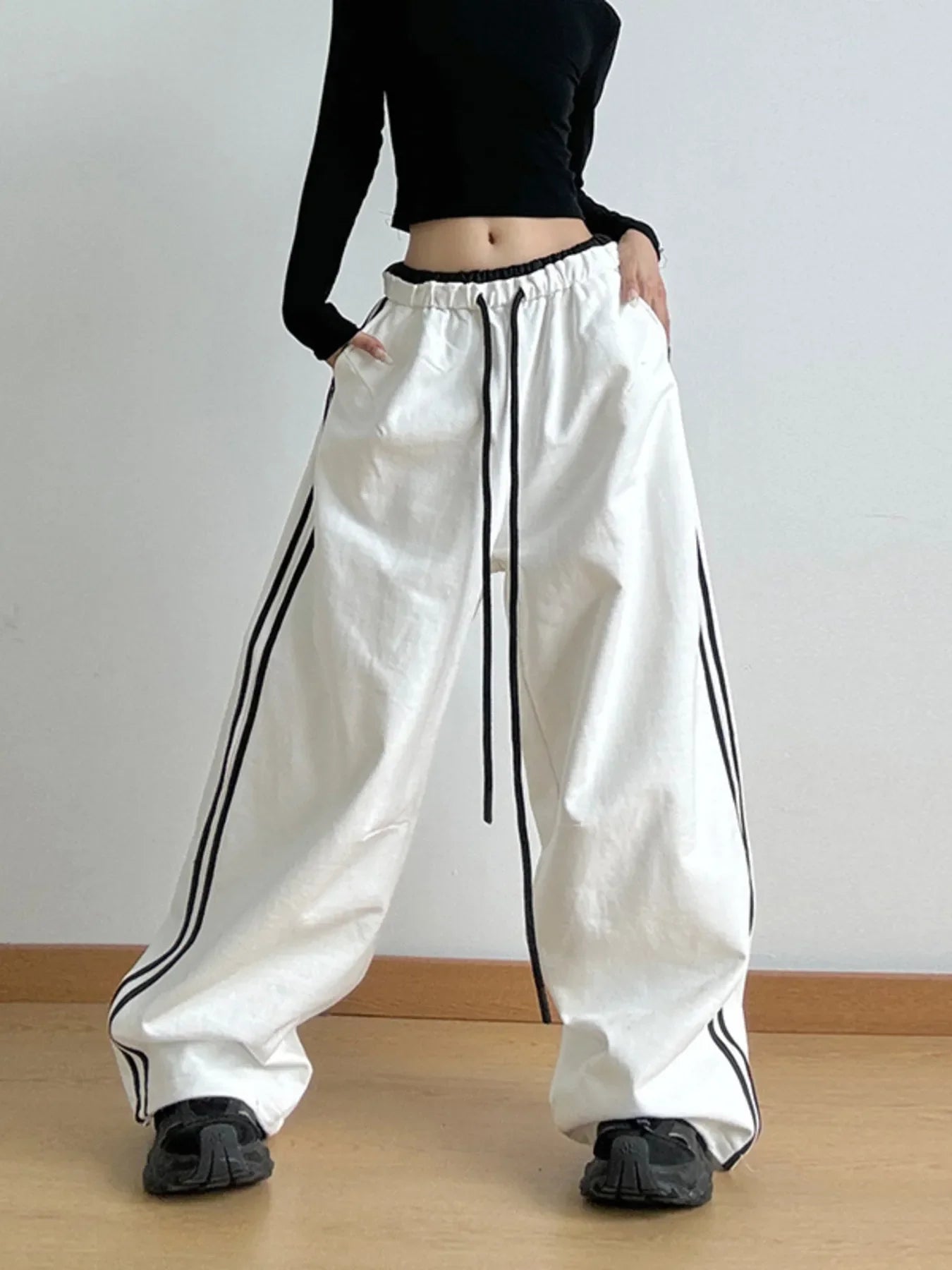 Wide Leg Drawstring Pants
