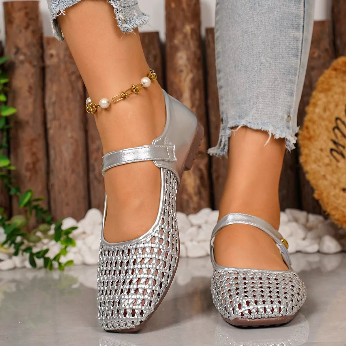 Square Toe Slip-Ons