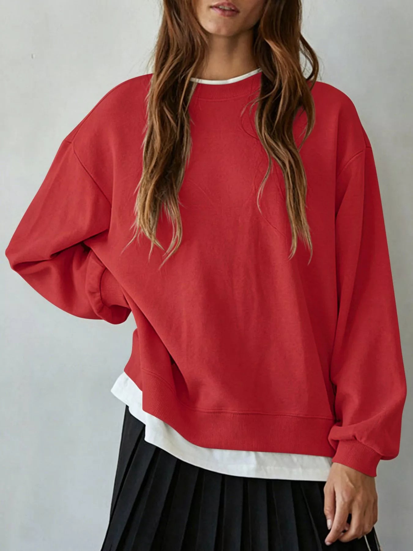 Oversized Crew Neck Sweatshirt