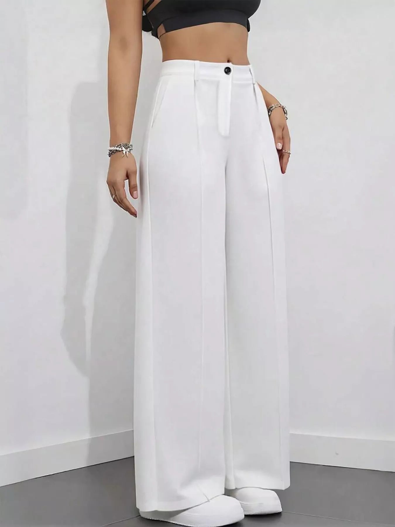 High-Waisted Wide Leg Pants