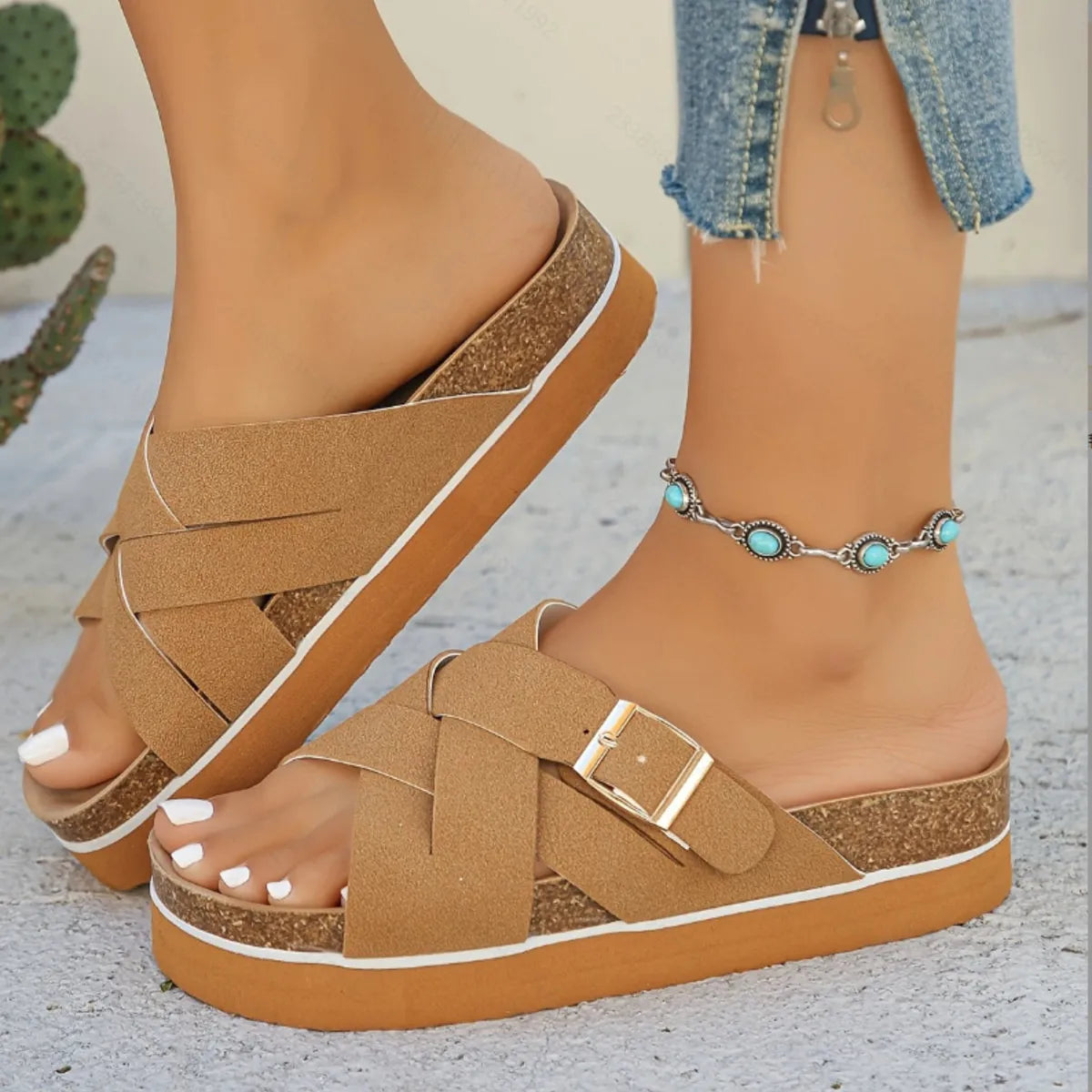 Open Toe Platform Sandals