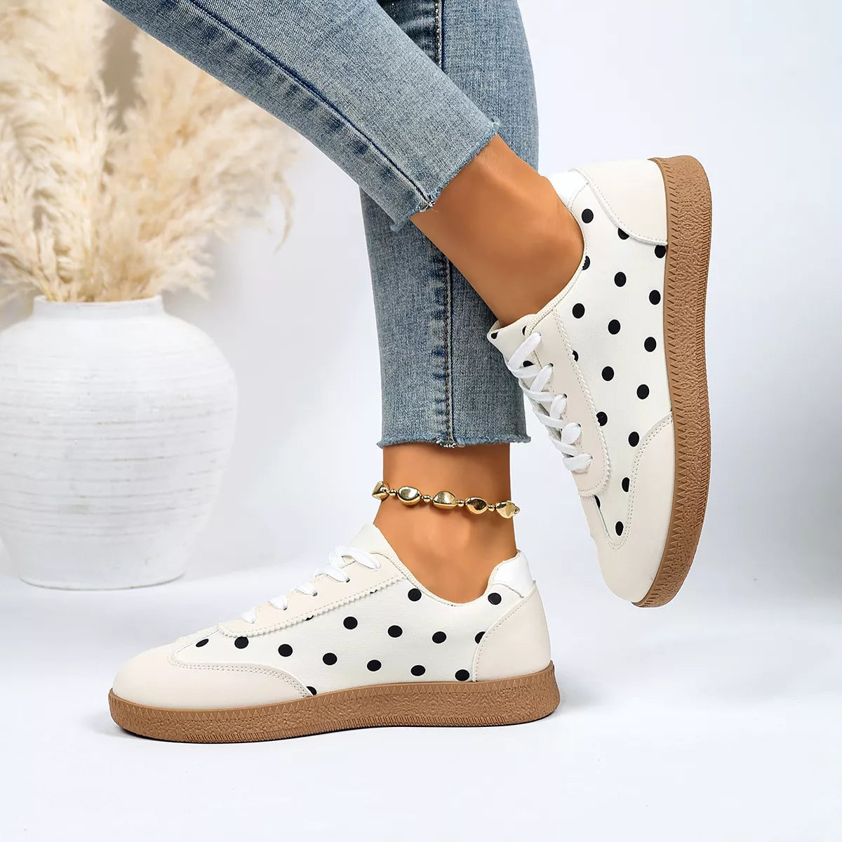 Polka Dot Casual Sneakers