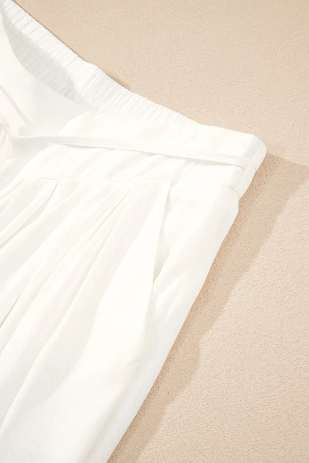 Flowy Wide Leg Pants with Drawstring Waist