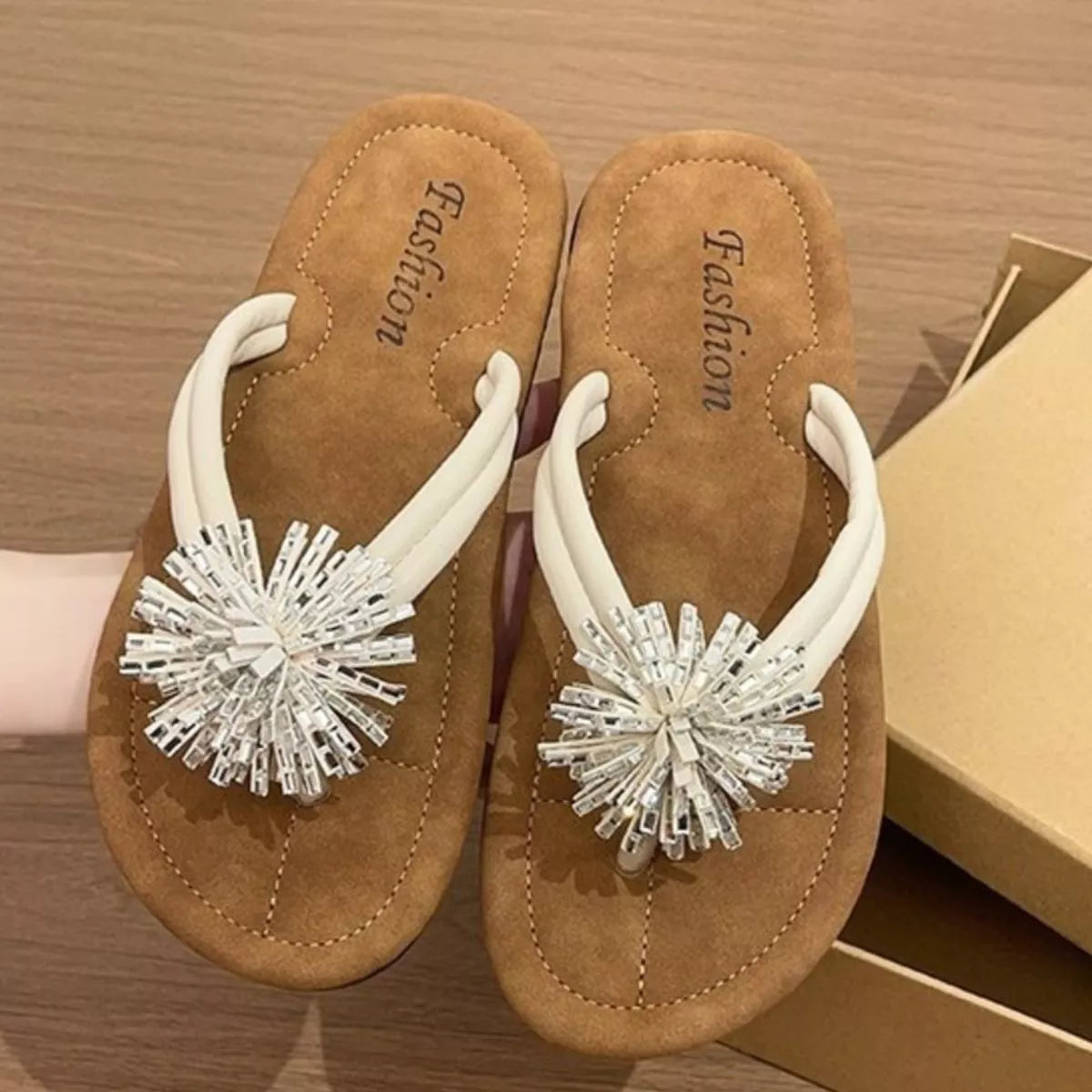 Toe Post Flats Sandals