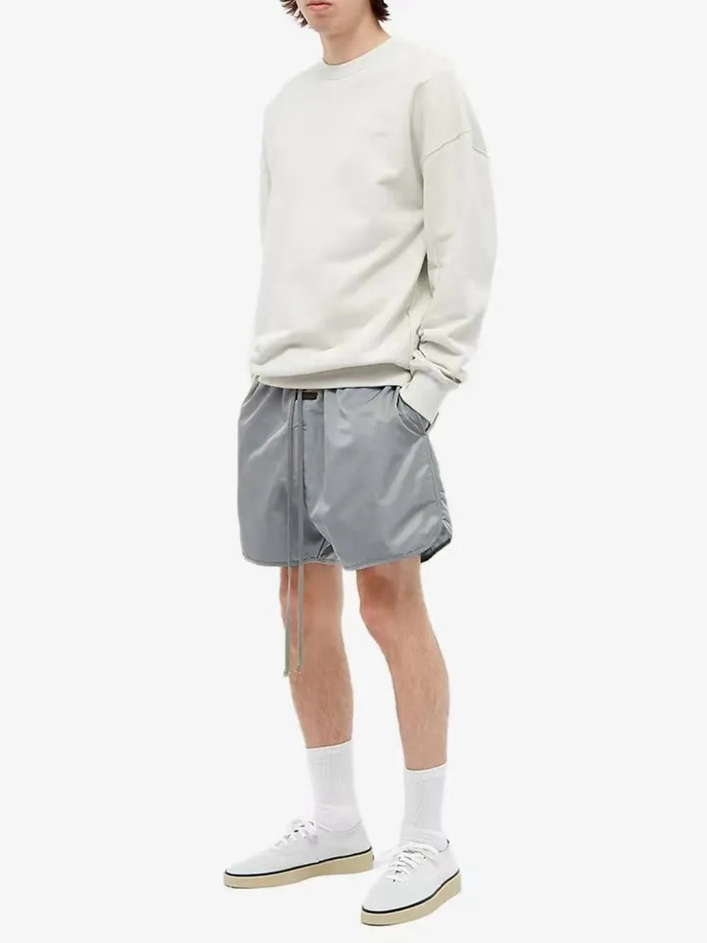 Men's Plus Size Drawstring Shorts with Pockets