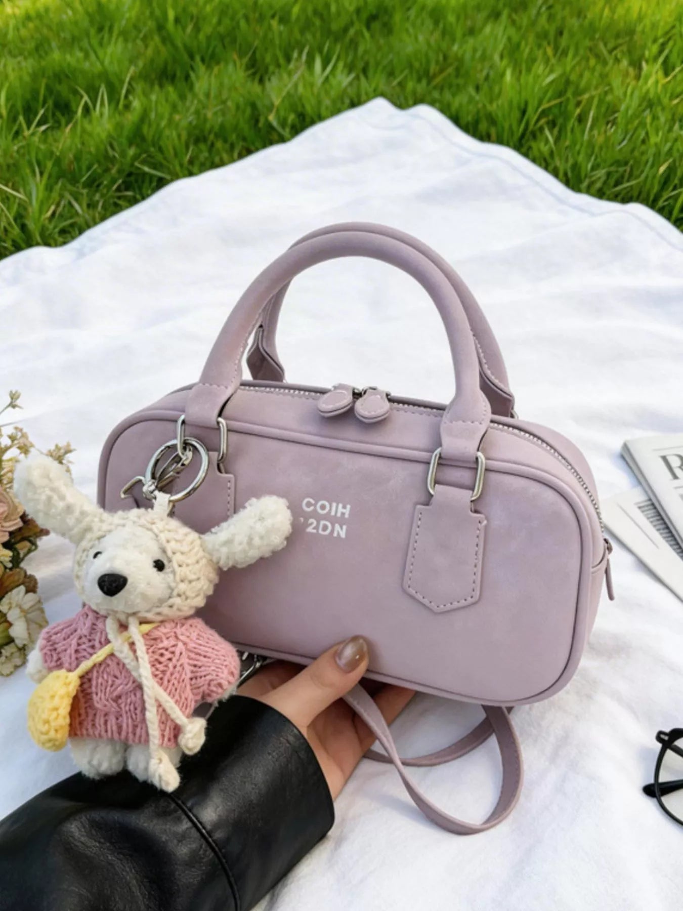 Top Handle Barrel Handbag