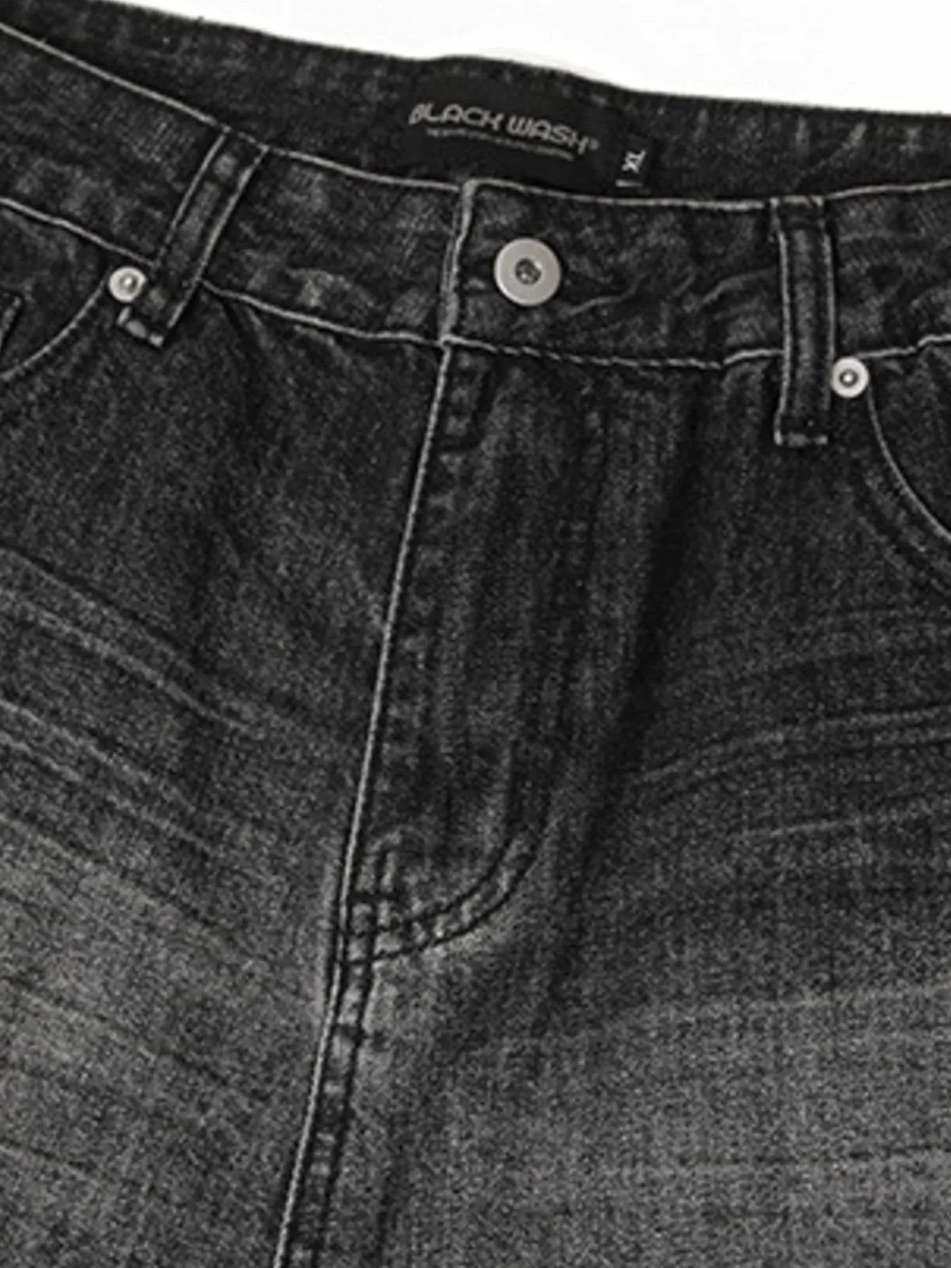 Men's Distressed Wide Leg Jeans