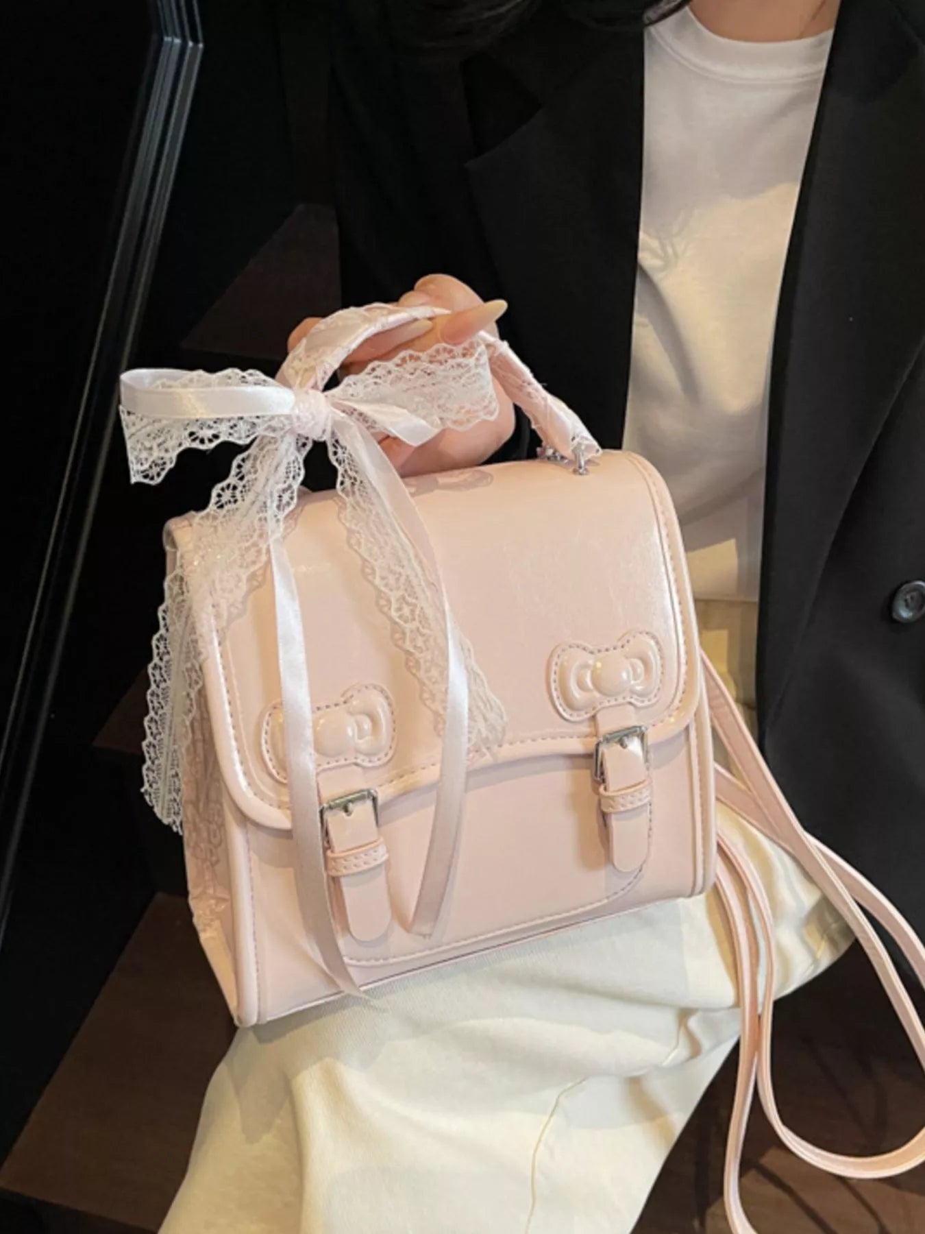 PU Leather Backpack Bag
