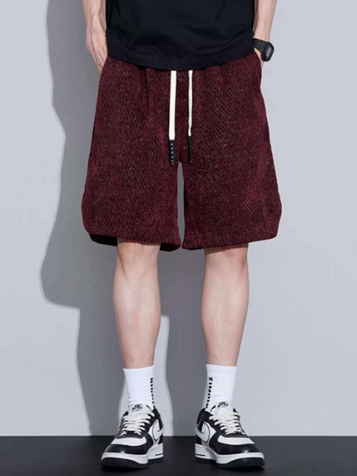 Men's Plus Size Drawstring Loose Fit Shorts