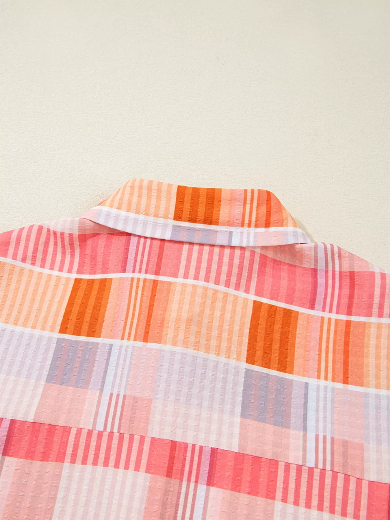 Oversized Check Tunic Shirt
