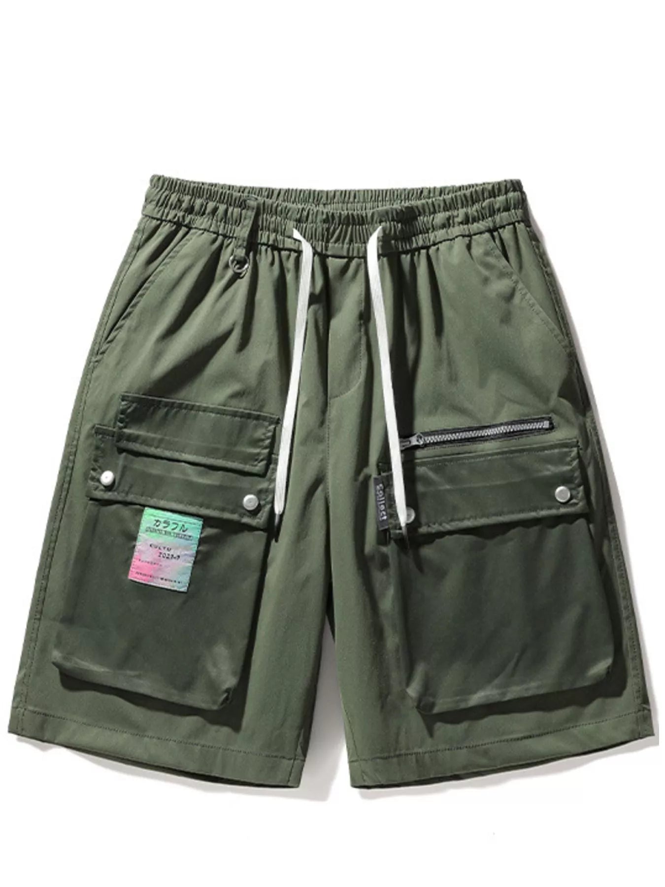Men's Multi-Pocket Cargo Shorts with Drawstring