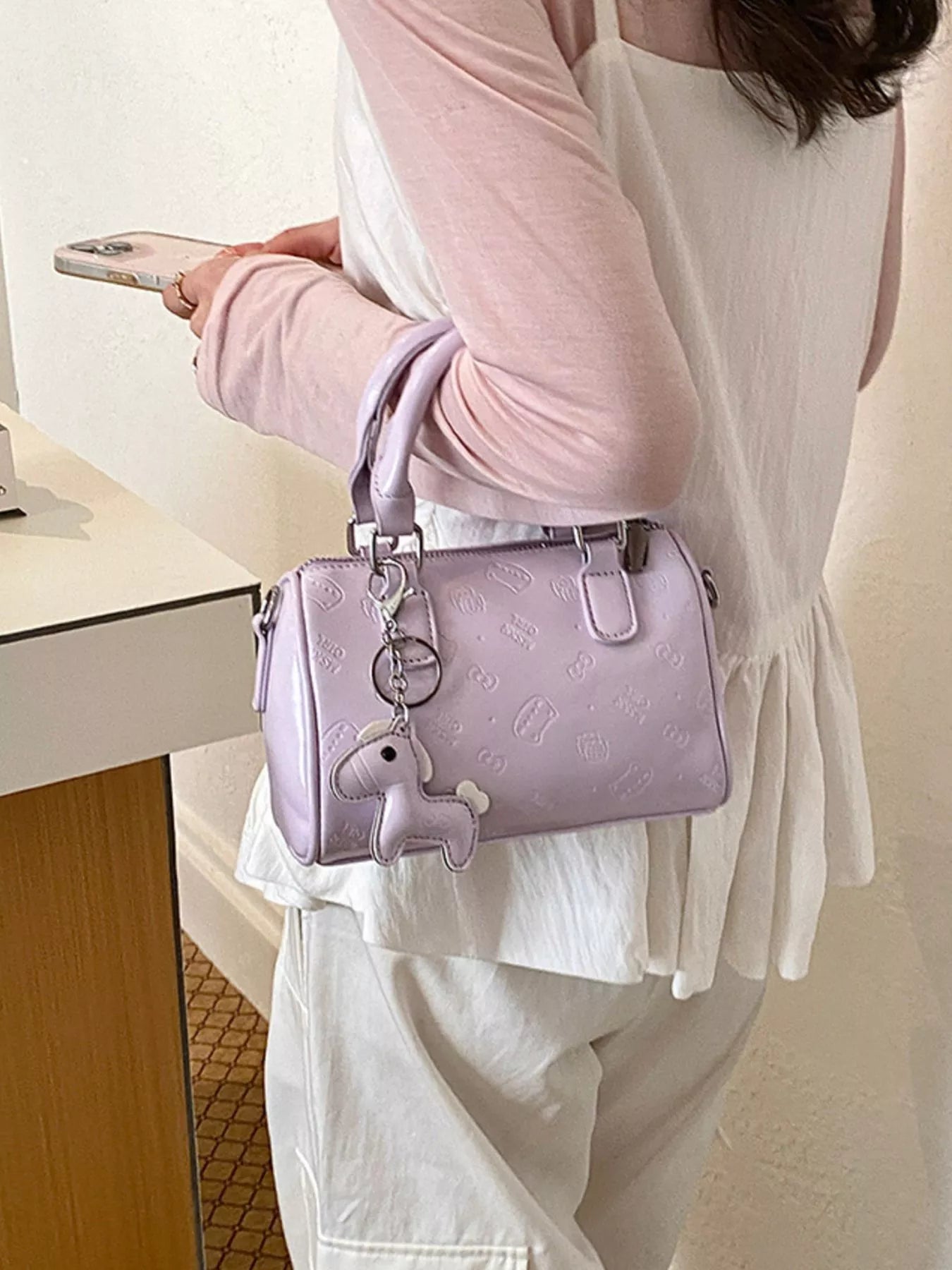 Top Handle Crossbody Bag