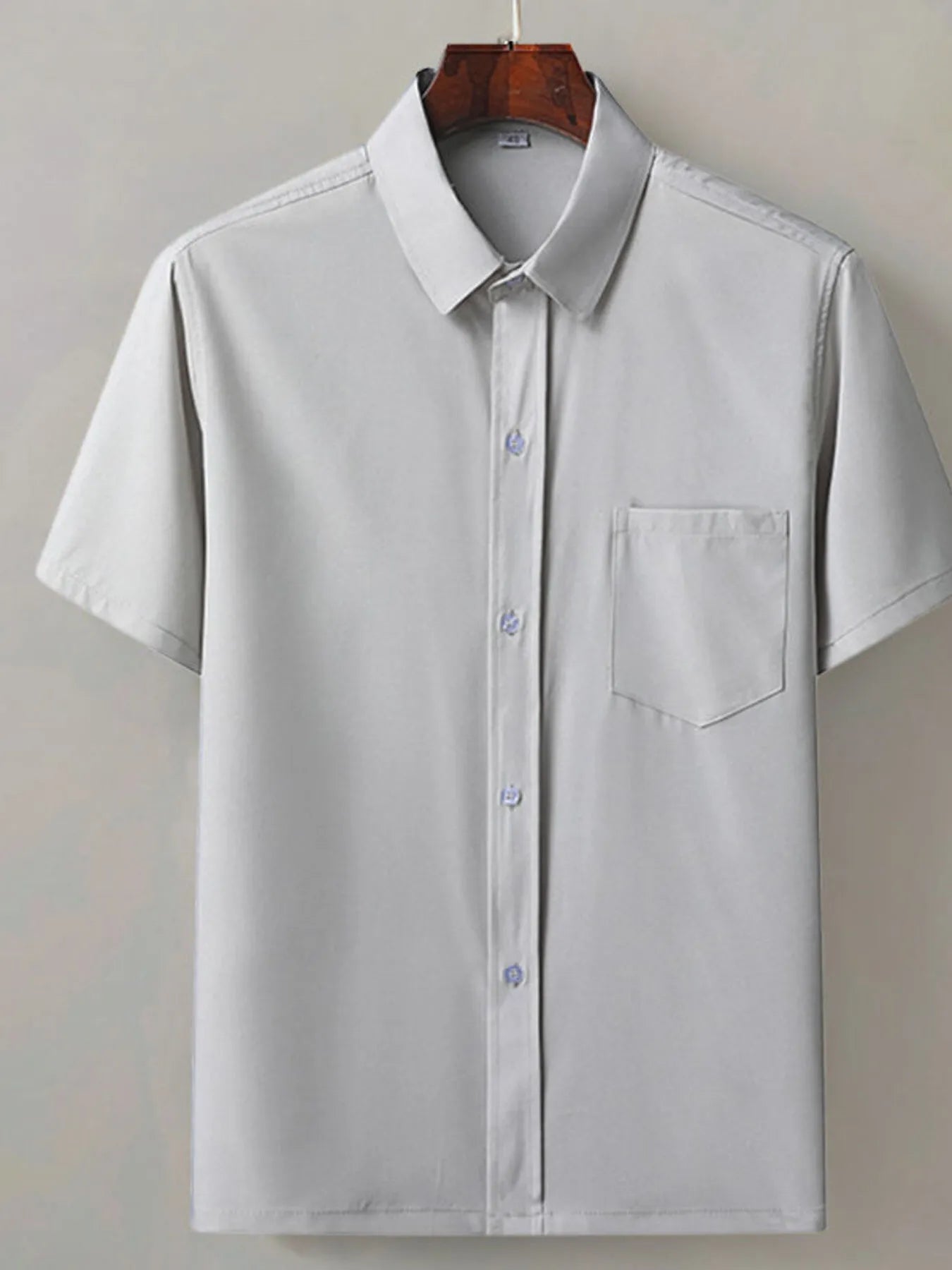 Men's Full Size Button Up Short Sleeve Shirt Plus Size