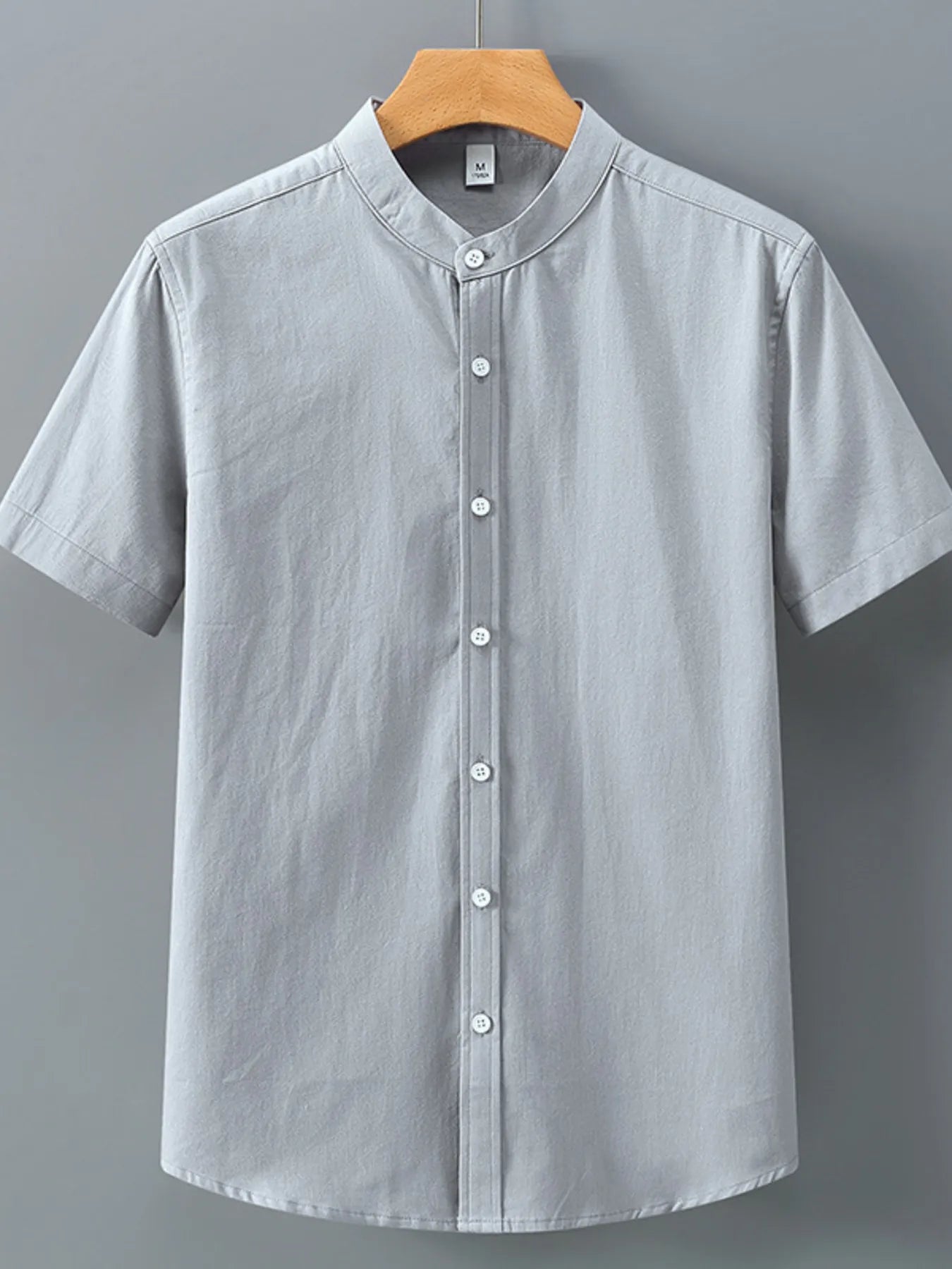 Men's Plus Size Button Up Short Sleeve Shirt