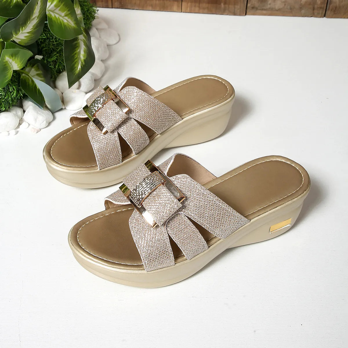 Open Toe Platform Wedge Sandals