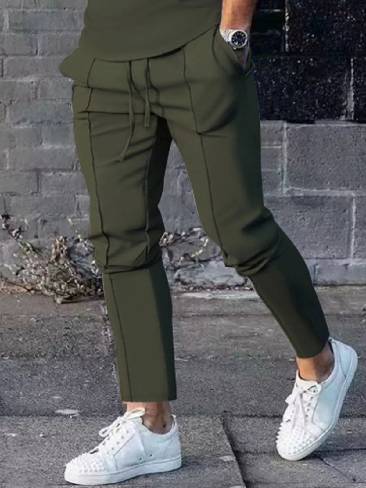 Men's Full Size Casual Drawstring Pants Plus Size