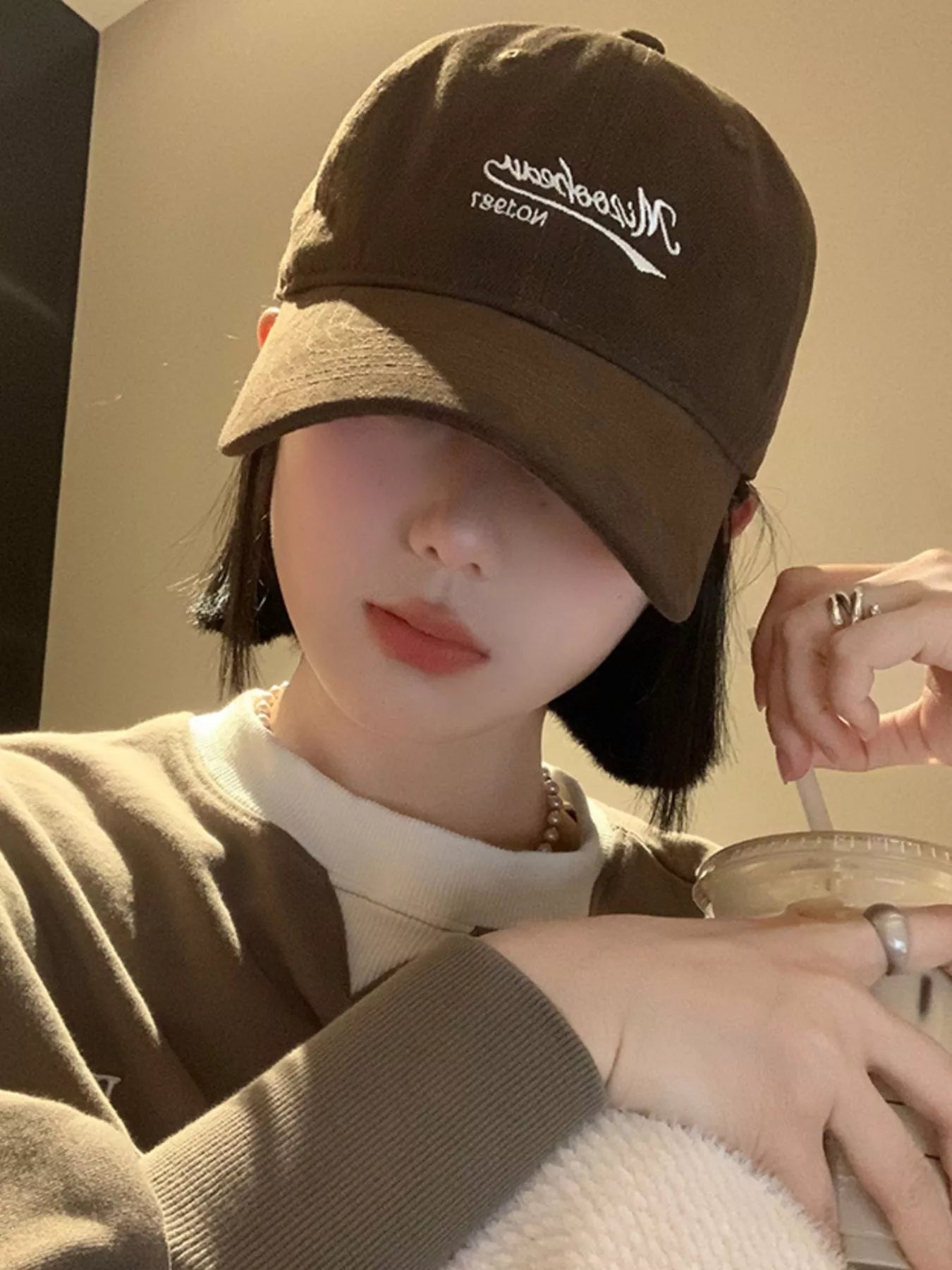 Embroidered Letter Baseball Cap