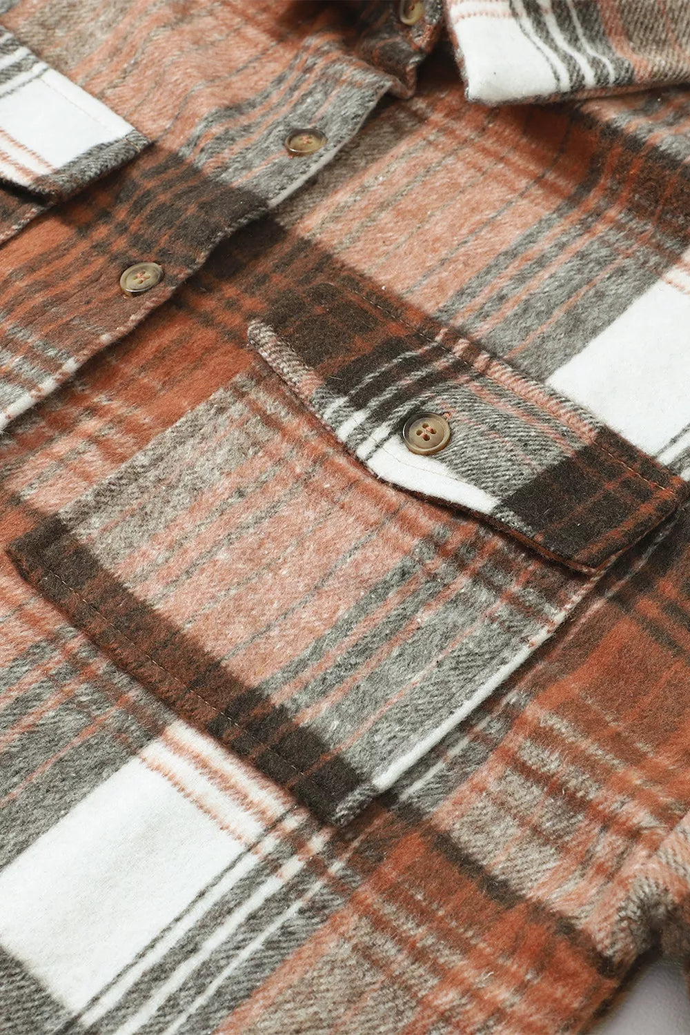 Plaid Button Up Shacket