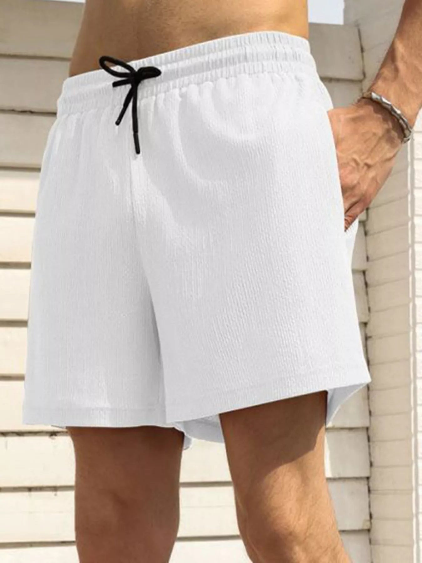 Men's Drawstring Shorts with Pockets