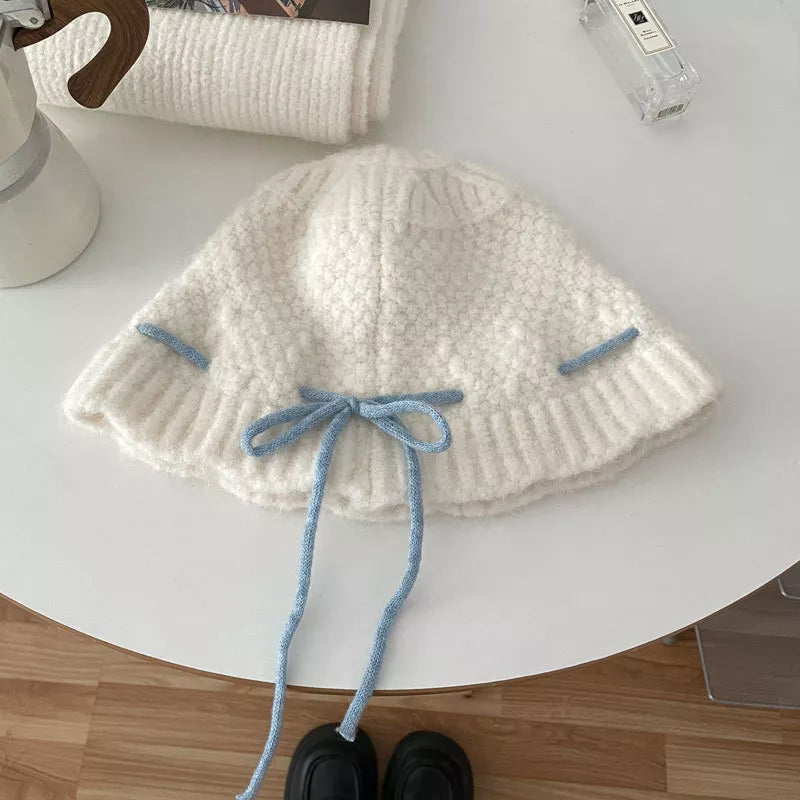 Drawstring Knitted Hat