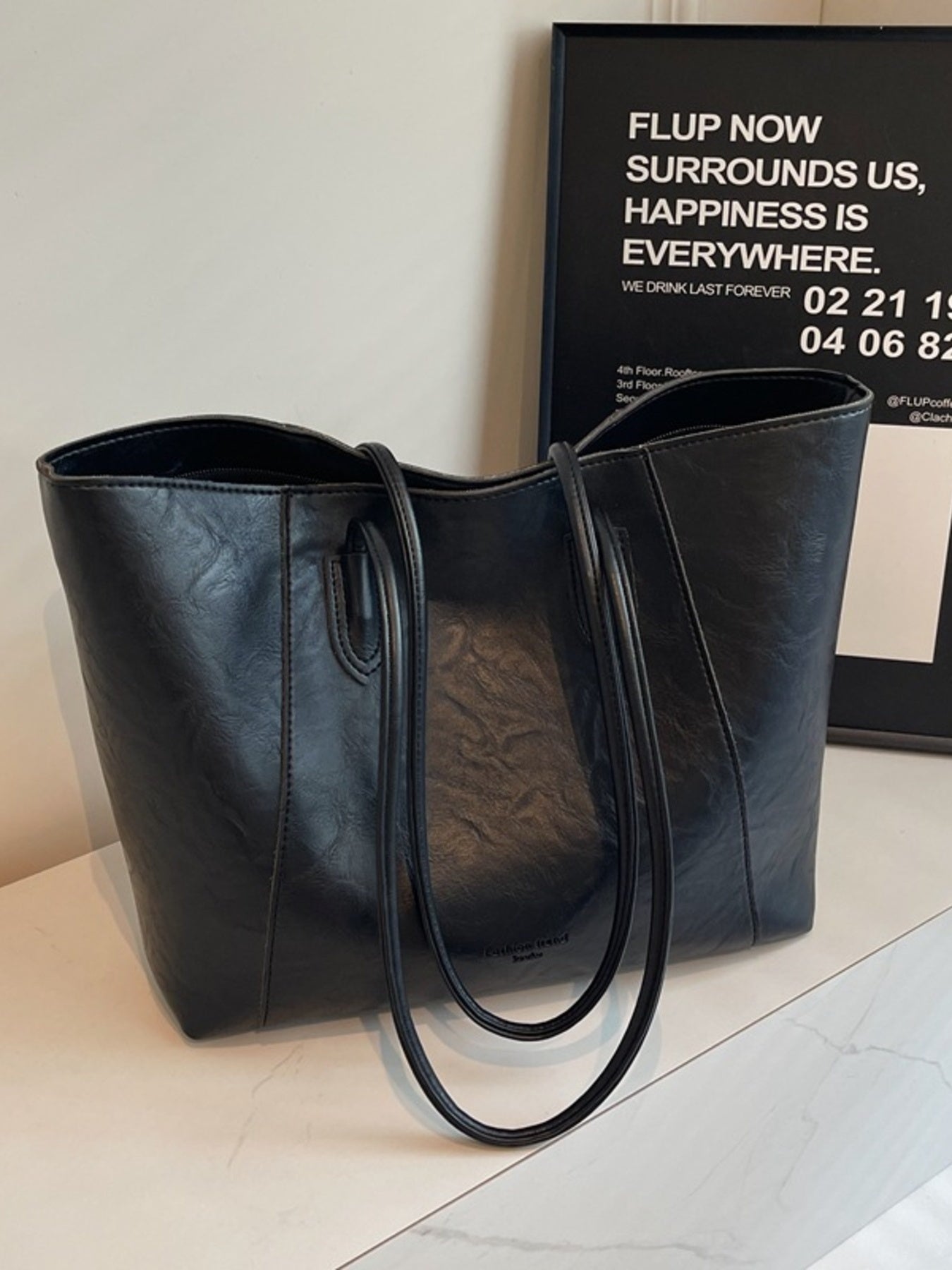 Classic Leather Tote Bag