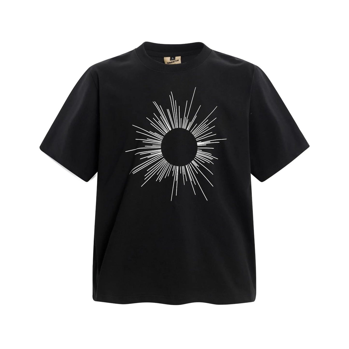 Men's Sunburst Graphic Oversized T-Shirt