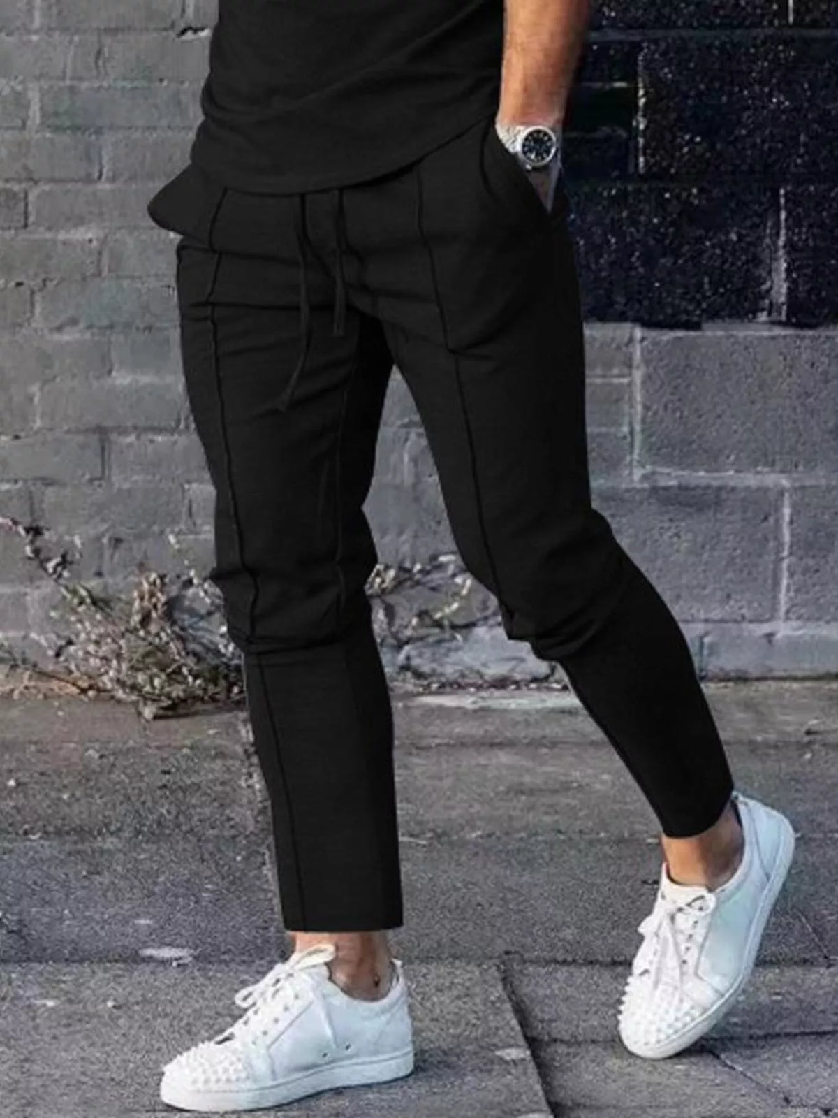 Men's Full Size Casual Drawstring Pants Plus Size