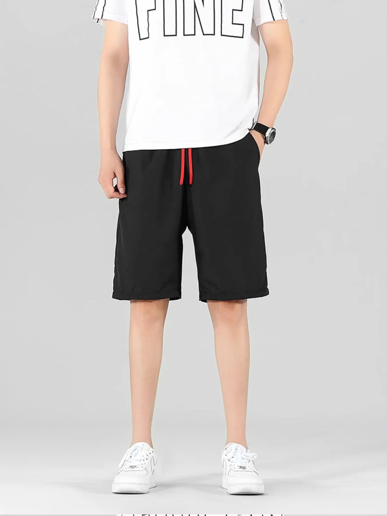 Men's Drawstring Shorts with Pockets
