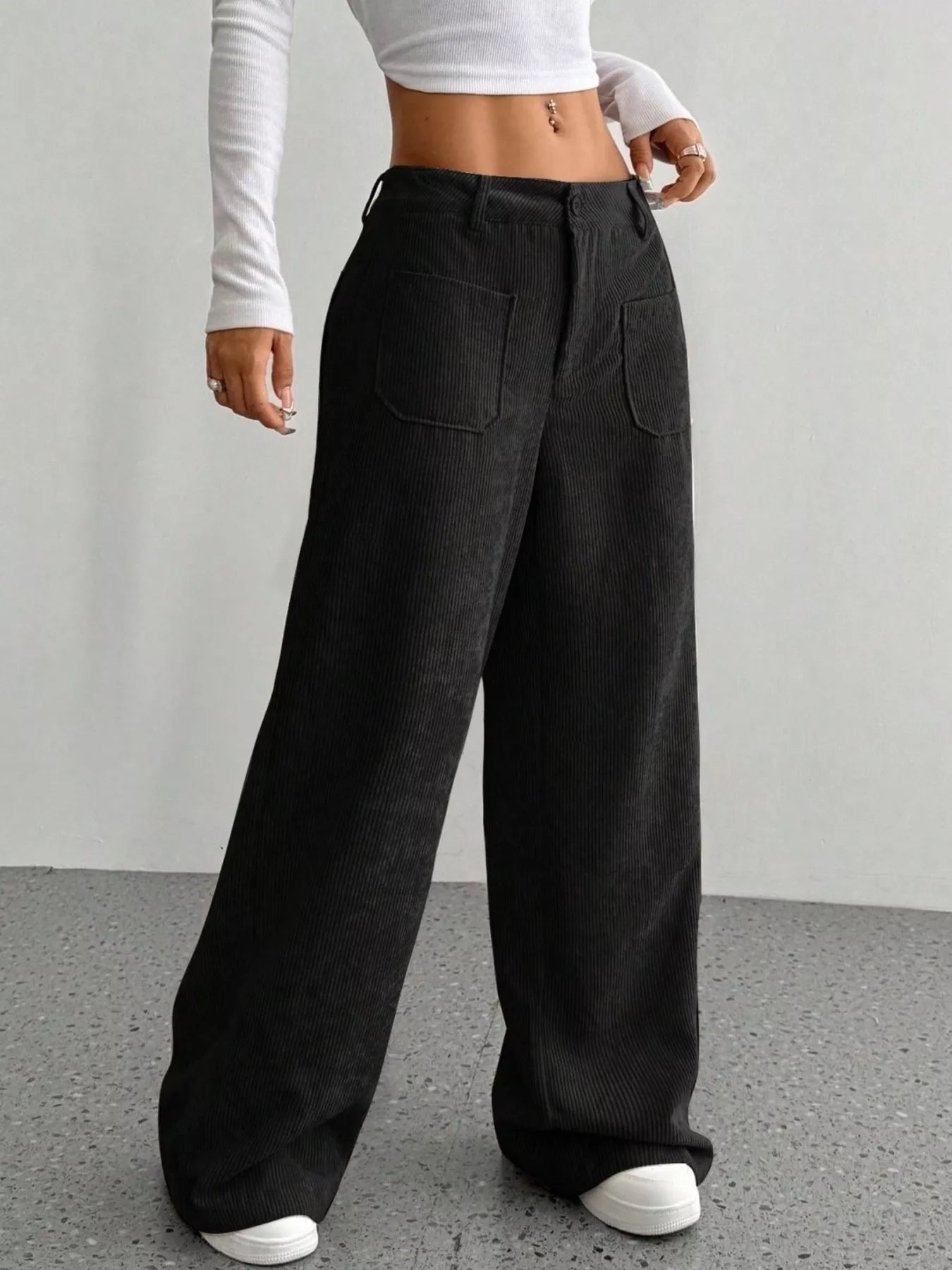 Wide Leg Corduroy Pants