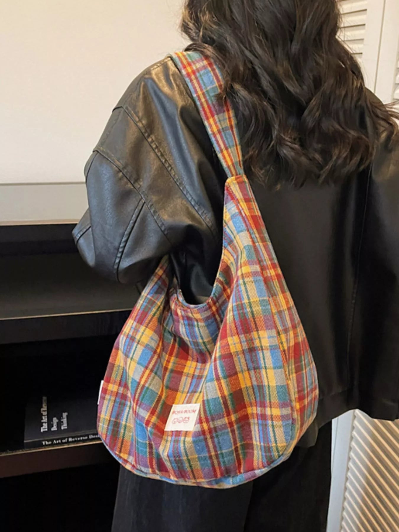 Lightweight Plaid Casual Handbag