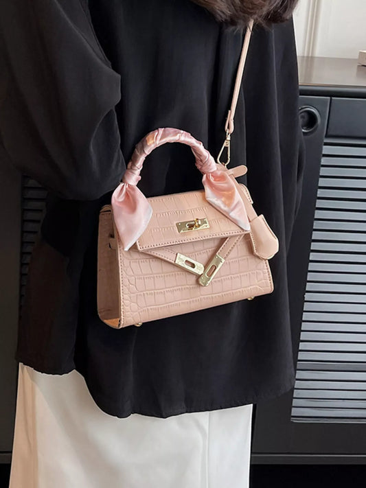 Alligator Pattern Crossbody Bag