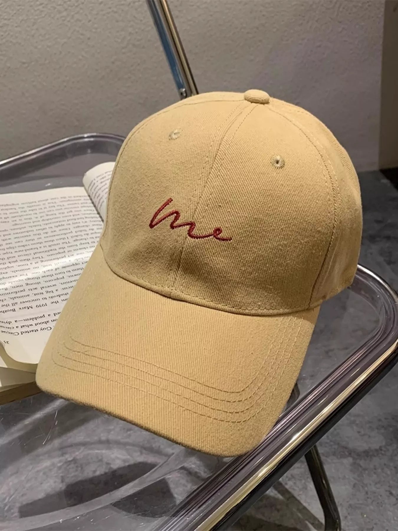 Embroidered Letter Baseball Cap