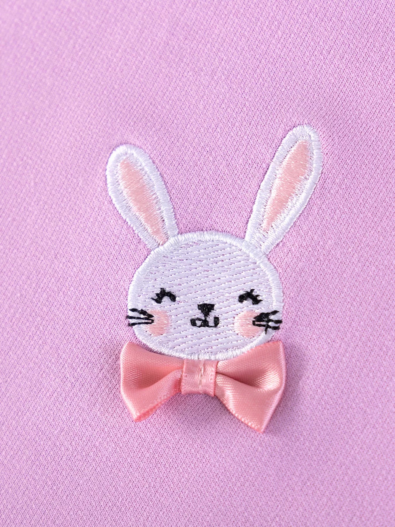 Children's Bunny Embroidered Sweatshirt Tulle Dress