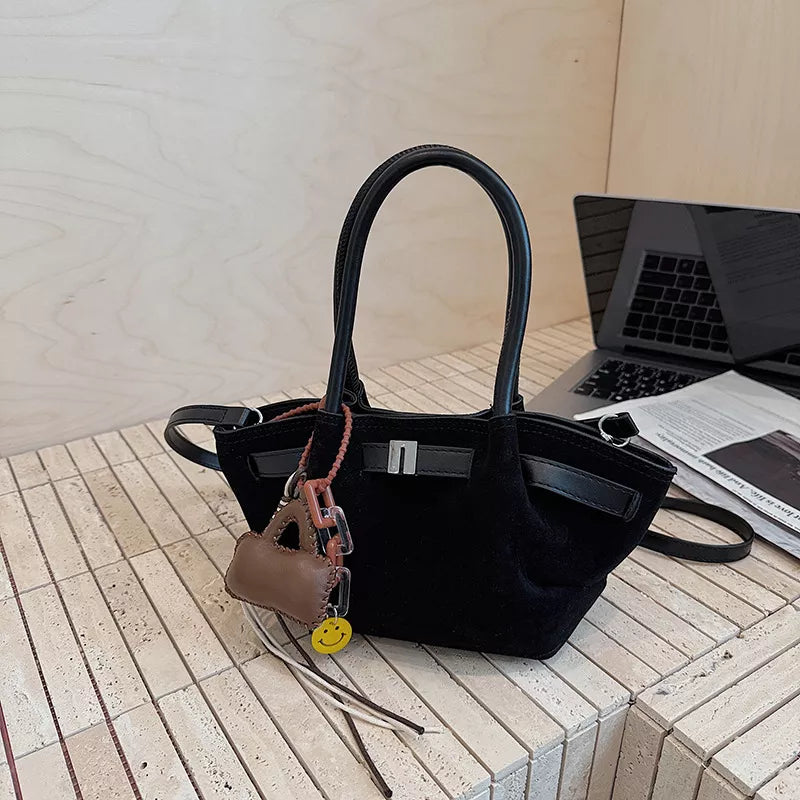 PU Leather Suede Mini Handbag